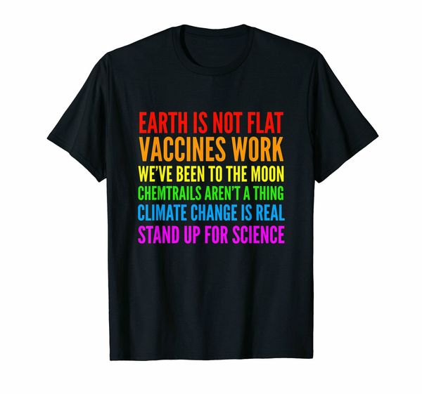 

earth is not flat t-shirt stand up for science teacher tee