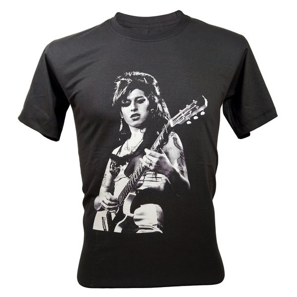 

lectro men's amy winehouse retro vintage t-shirt dark grey
