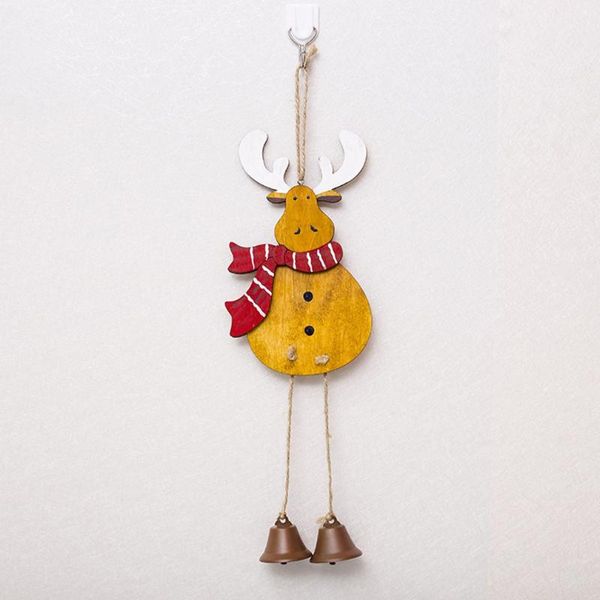 

christmas wooden decoration tag christmas tree creative decoration bell pendant closet door