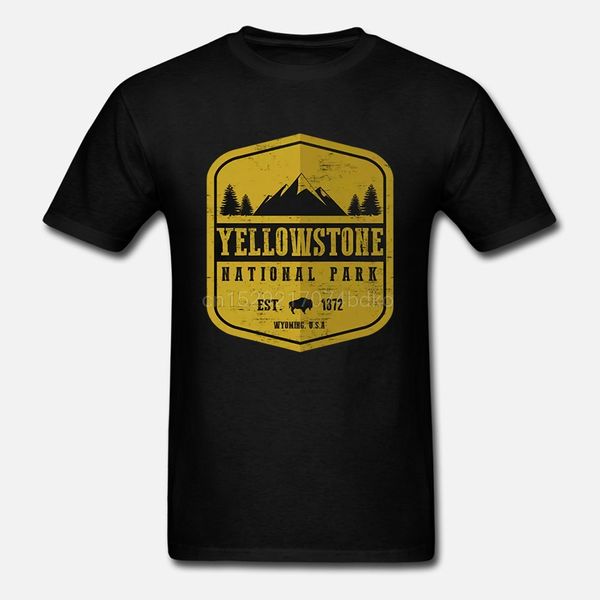 

мужчины футболка с коротким рукавом 6688 йеллоустонский национальный парк тенниску горячих женщин футболки тройник топы