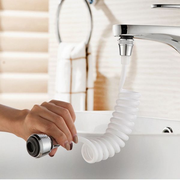 

kitchen faucets flexible long hose faucet extended sprayer sink tap diffuser rotatable filter nozzle shower