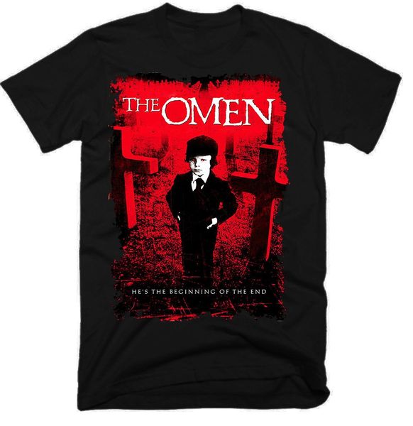 

omen movie men funny t shirt harajuku tshirts fashion 2019 tee shirt skull t-shirt men