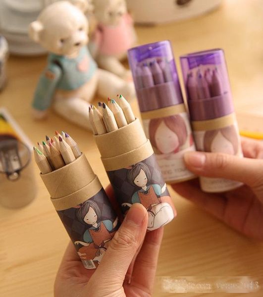 

secret garden coloring pencils enchanted forest painting pens colored pencil creative writing tools 12 colors pencils per lot