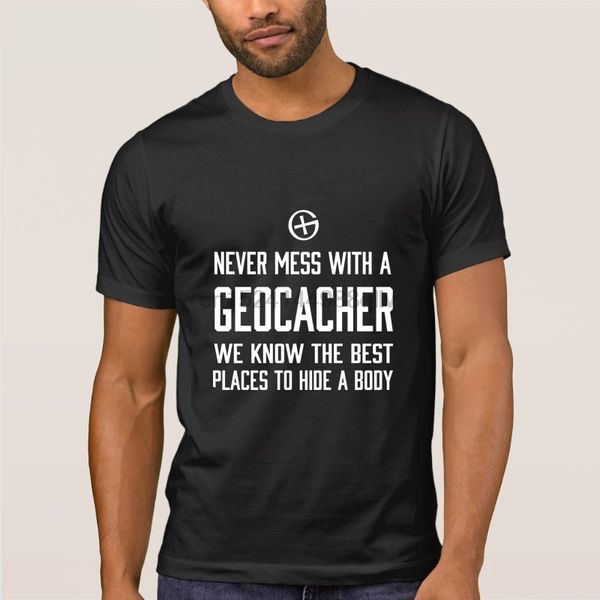 

никогда mess with a geocacher t shirt создать шаблон футболки для мужчин унисекс новые фанки tshirt 3xl мужчины tee shirt горячая продажа