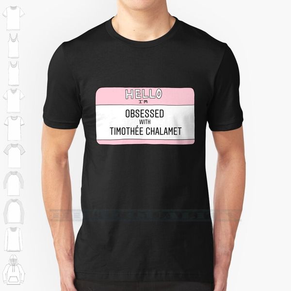 

timothÃ©e chalamet name tag custom design print for men women cotton new cool tee t shirt big size 6xl timothee