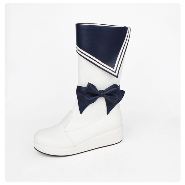 

сладкая лолита девушки россии boots navy стиль обувь бабочка-knot зима клин пятки кожаные сапоги женщин punk платформу, Black