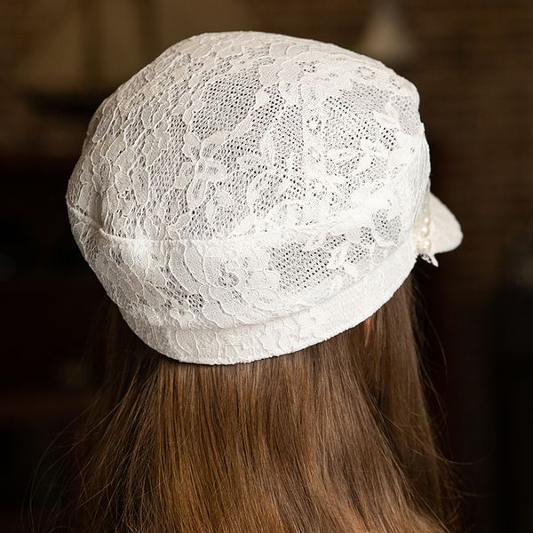 

x024 summer baseball caps women's breathable lace mesh navy beret hat white net red korean fashion lace beret caps plaid hats, Blue;gray