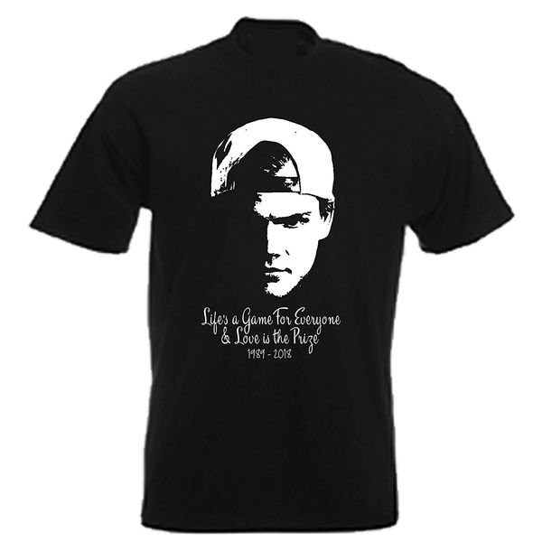 

avicii dj tribute t shirt 2018 summer new brand t-shirt men hip hop men t-shirt casual fitness print tee men plus size