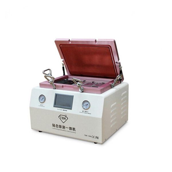 

tbk-308 vacuum oca laminating machine & bubble remover built-in vacuum pump air compressor debubbler for 15 inch cell phone