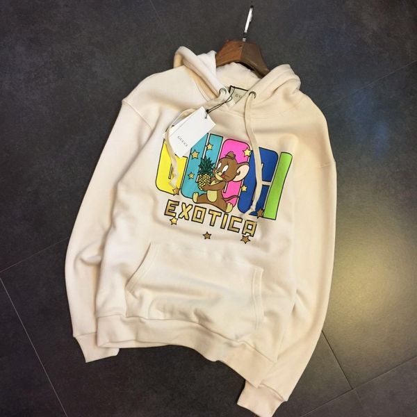 

autumn men's womens designer thick hoodie classic sweatshirt cotton pullover brands luxury outdoor guchi rat sweater clothes, Black;brown