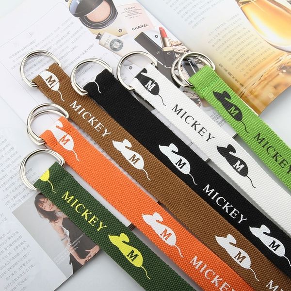 

new trendy babyprinted double-ring belt for and fe students new trendy babyprinted double-ringcanvas belt for male and female students canva, Black;brown