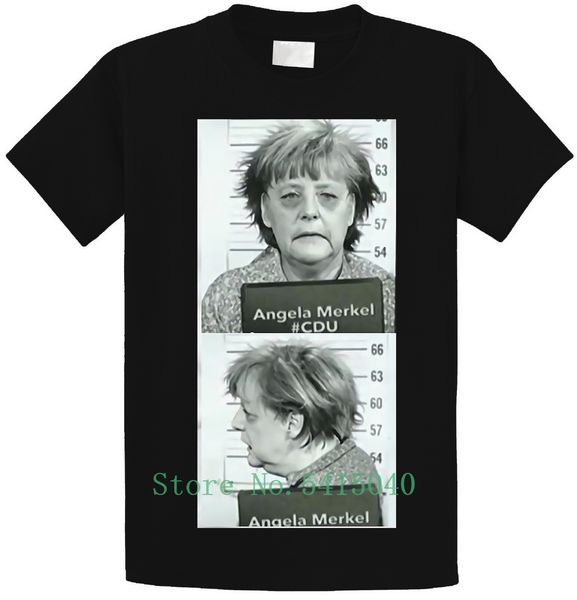 

angela merkel t-shirt fahndungsfoto mugsnsa nato eu a176 men brand clothihng fashion mens t shirt 100% cotton