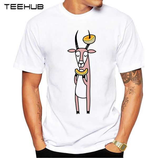 

teehub men's new fashion antelope love cantaloupe design short sleeve t-shirt cool printed hipster tee shirts