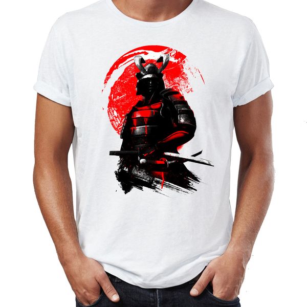 

men's t shirt samurai under the sun japanese painting tee