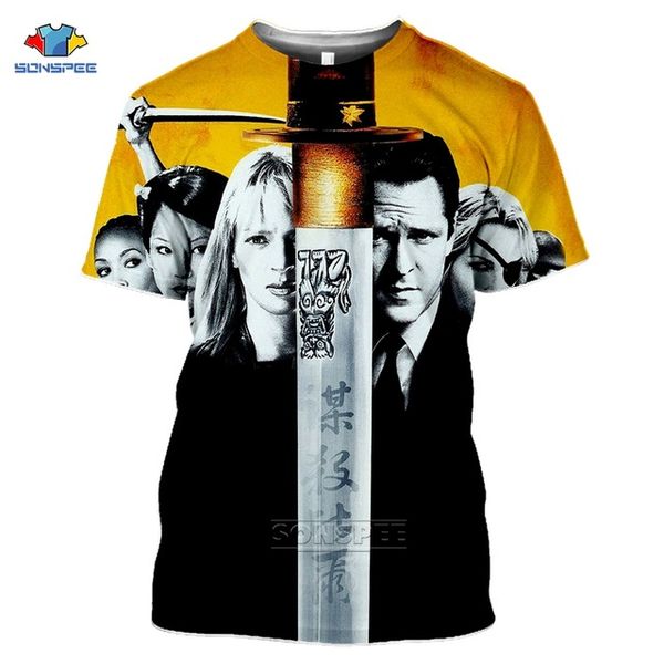 

summer kill bill horror crime movie homme 3d print shirts kawaii graphic kawaii men clothing