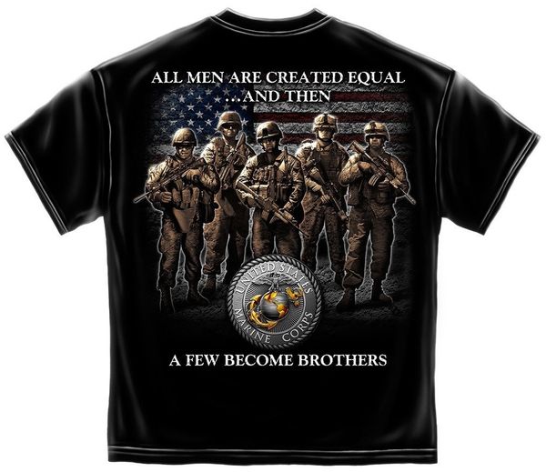 

мужская одежда graphic t-shirt usmc братство black