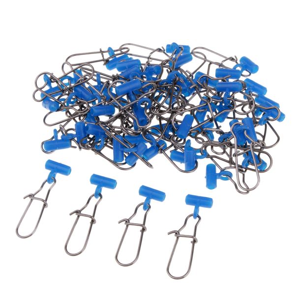 

50pcs sturdy strong sinker slide with high-strength stainless steel snaps for braid line