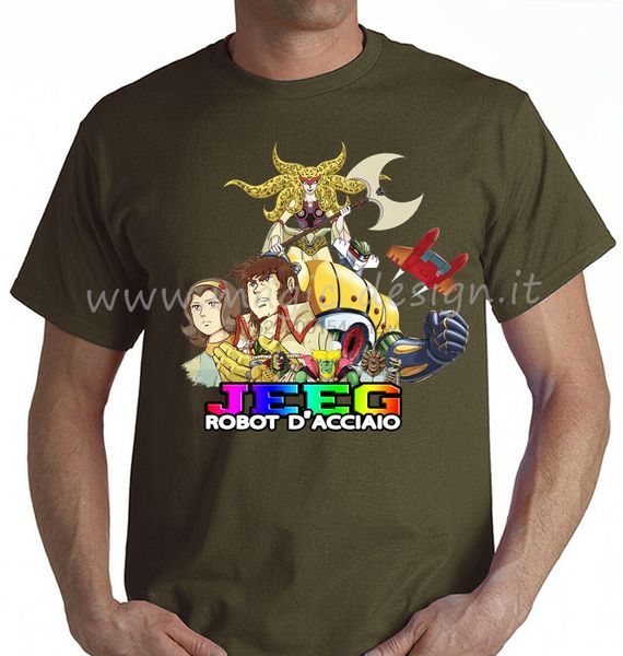 

tshirt jeeg robot steel and monsters aniba himica t-shirt anime manga up 5xl