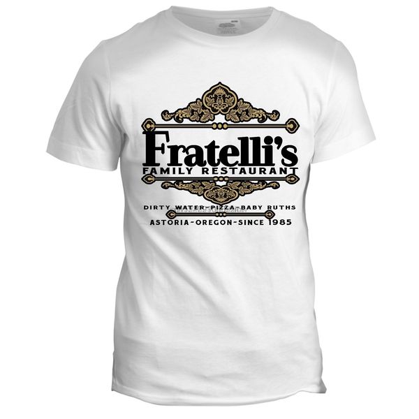 

fratelli restaurant inspired the goonies 80s retro italian movie film t shirt tees men clothing big sizes-xxxl t-shirt