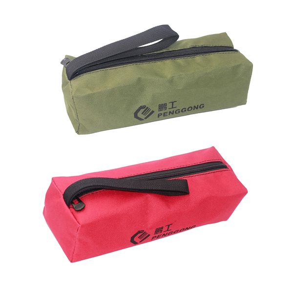 

cloth storage bag repair tools hardware handbag zip organizer green + red