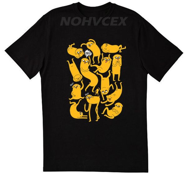 

new summer jake adventure time cartoon t shirts graphic hip hop short sleeve tee