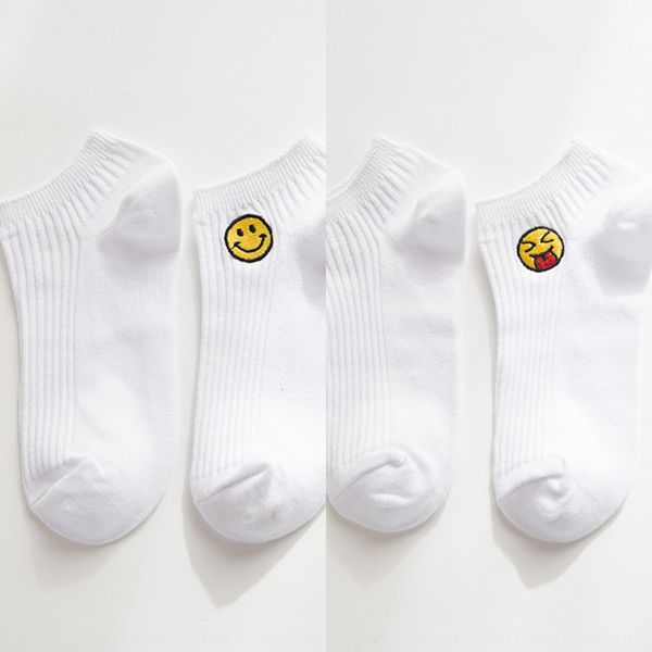 

лодка двойной игла вышитой лодки хлопок носки sockswomen мультфильм вышитого хлопчатобумажные носки все соответствуют классическим белым жен, Black