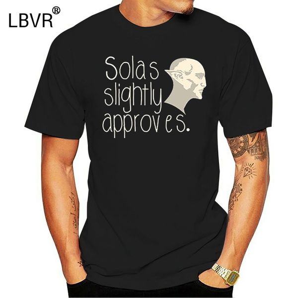 

dragon age solas slightly approves t-shirt man o neck letters fashion t-shirt streetwear camisetas 100% cotton funky hiphop top