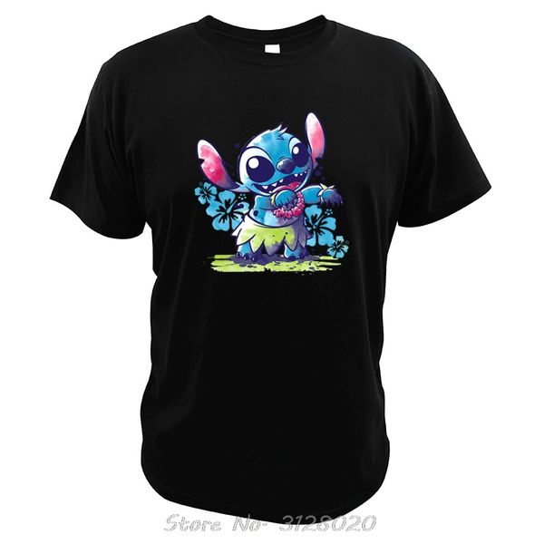 

stitch t shirt lilo friend funny lovely pet dog standard tees digital print short sleeve camisetas cartoon men tshirt