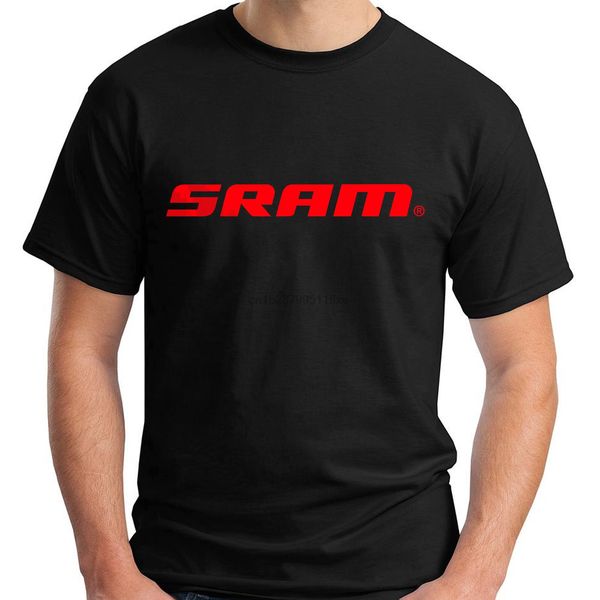 

new sram logo bicycle short sleeve black men t-shirt size cool casual pride t shirt men new fashion