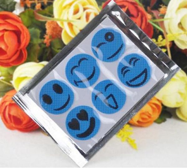 

camping repellent sticker smiling face mosquito natural repellent patch insect bug protect