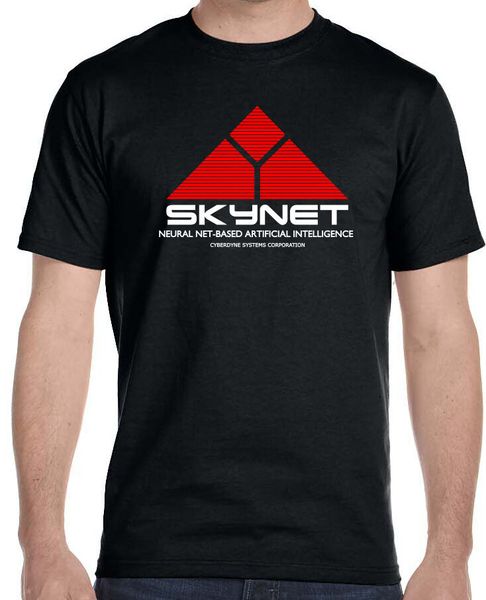 

2019 fashion skynet cyberdyne systems terminator men's t-shirt tees