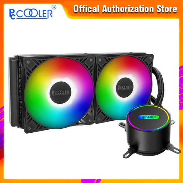 

pccooler pc case water cooling computer cpu cooler rgb water cooler heatsink integrated cpu cooling radiator lga fans