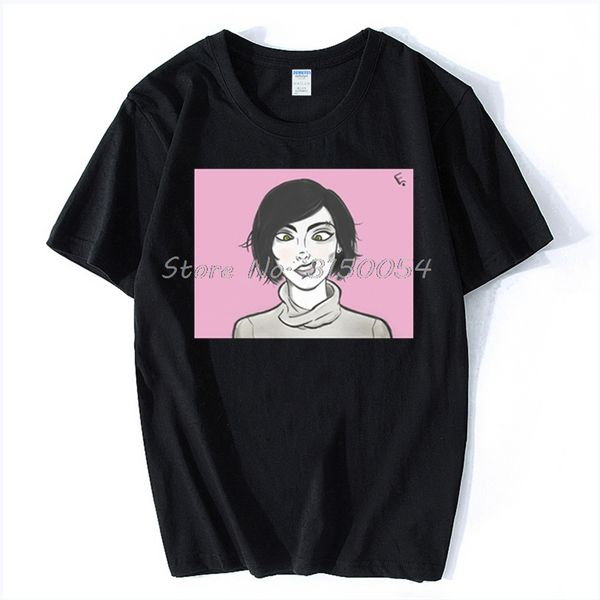 

pink confusion printed men t shirt hip hop women tshirt harajuku streetwear men anime cotton t-shirt hip hop tees harajuku
