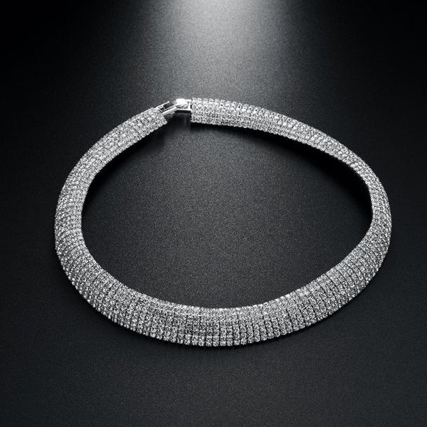 

chains n093414 clavicle chain rhinestone necklace jewelry exquisite charm accessories girls must-have gifts, Silver