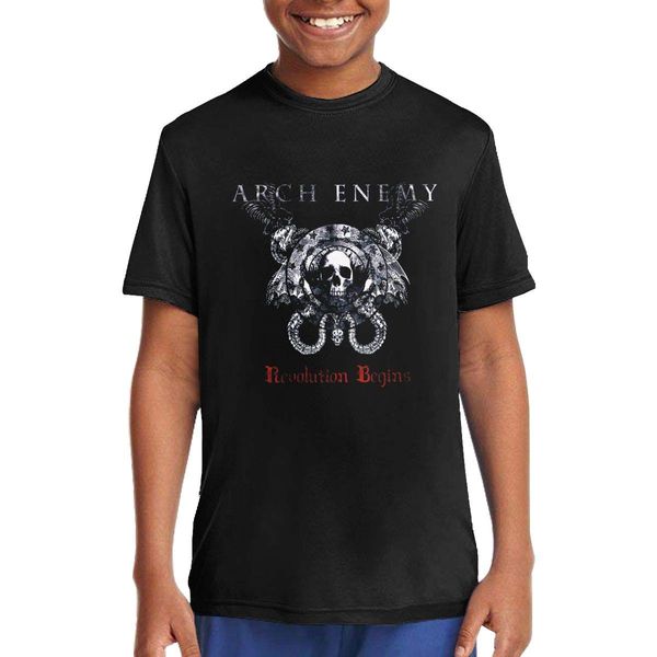 

arch enemy revolution begins teens short sleeve hip hop classic comfort t-shirt t shirts short sleeve o-neck cotton