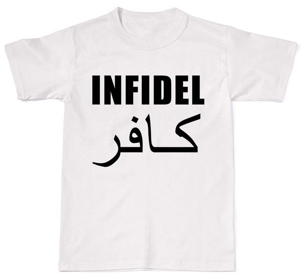 

2019 infidel anti terrorism offensive funny mens womens cotton t-shirt t shirt