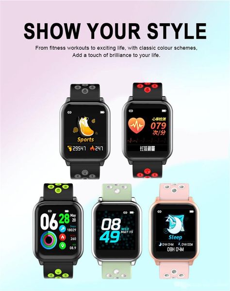 

2020 new ky11 smart wristband ip67 waterproof heart rate blood pressure monitoring fitness bracelet call reminder smart watch