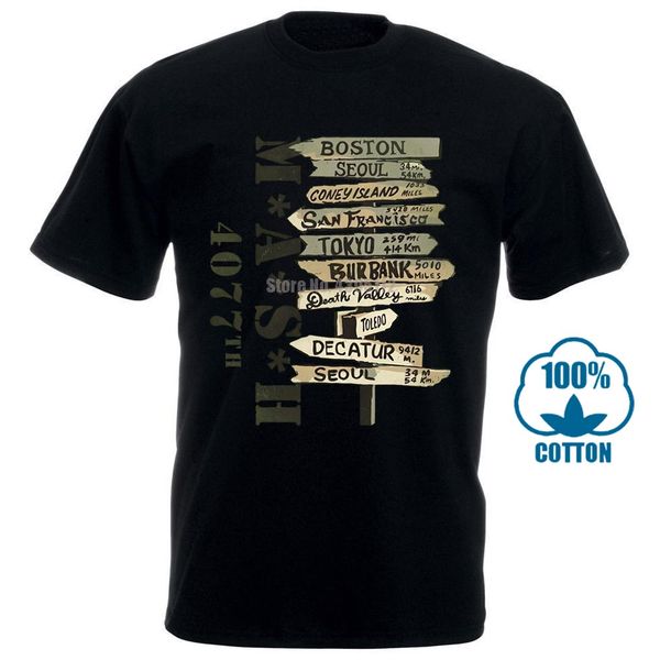 

official mash 4077th squadron where to destinations men's t shirt m*a*s*h design style new fashion short sleeve 011622