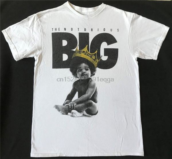 

the notorious b.i.g. size medium white t-shirt style tee shirt