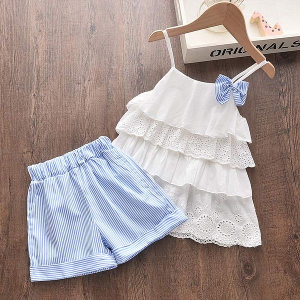 

bear leader kids casual suits new summer girls clothing sets and pants 2pcs kids cute outfits girl chidlren clothing 3 7y, White