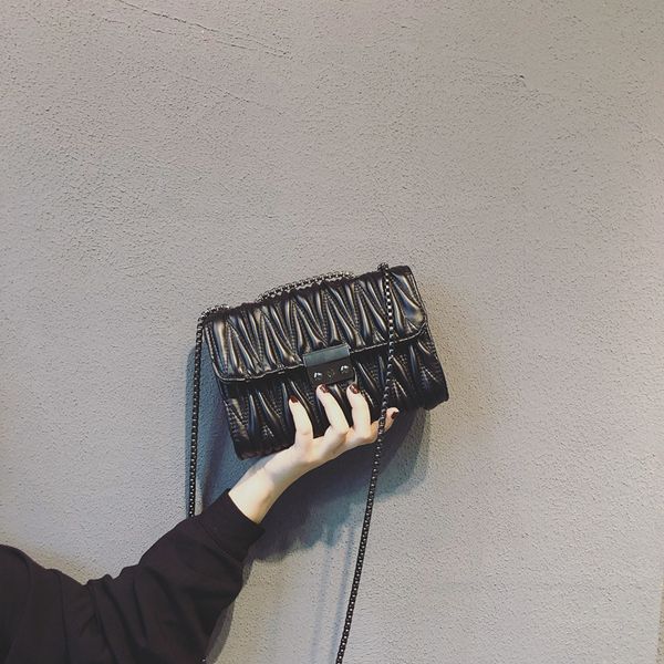 

shoulder bags women's handbag pu leather bag wave pattern retro