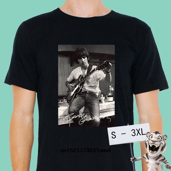 

men t shirt george harrison rare image tees crew neck black to 3xl t-shirt women