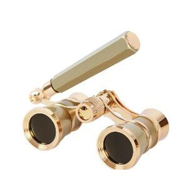 

2019 3x25 opera binocular coated lens telescope opera glasses coated theater glass lady glass handle telescopio women girls gifts