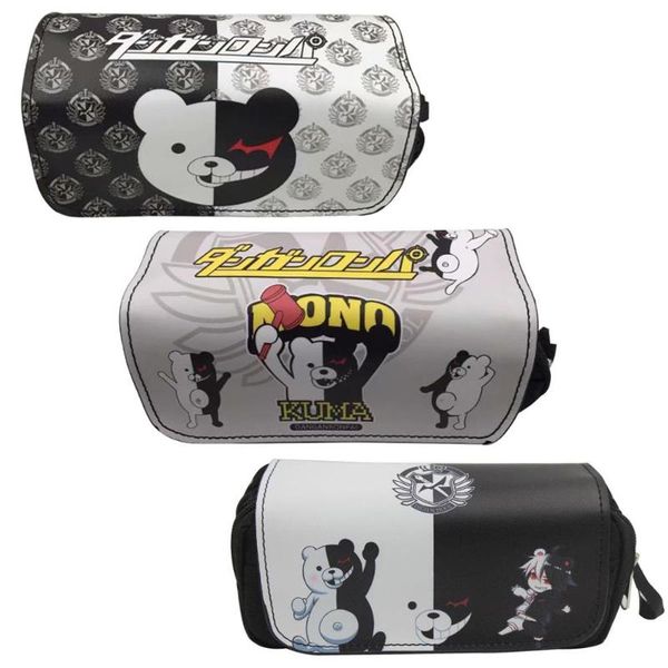 

anime danganronpa monokuma pencil case stationery bag cosmetic bags for students man woman cartoon pencilcase drop shipping