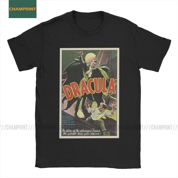 

dracula t-shirt men vlad tepes gothic vampire goth halloween horror movie the impaler pure cotton tees short sleeve t shirt