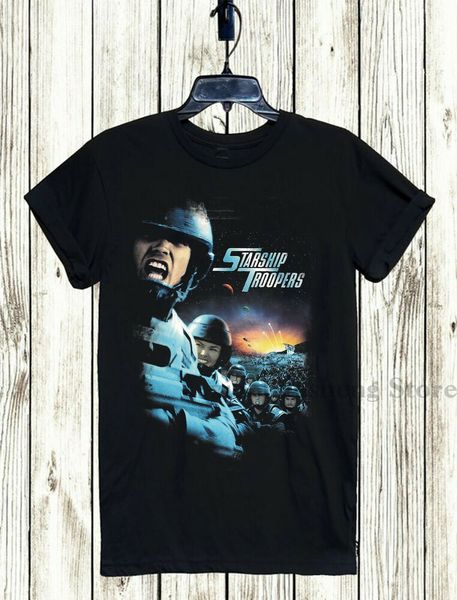 

starship troopers movie t-shirt xs-5xl alien sci-fi rico 100% cotton men t shirt women tee