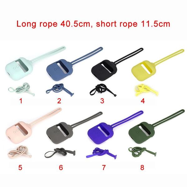 

anti lost rope airpods case for apple shockproof with neck lanyard bluetooth soft silicone earphone protective cover new
