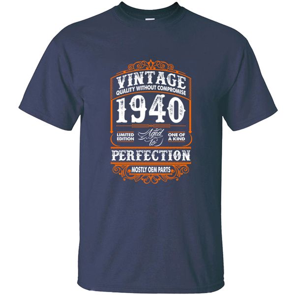 

funny vintage hipster 1940 perfection mostly oem parts t shirt vintage hilarious streetwear o neck t-shirts quality