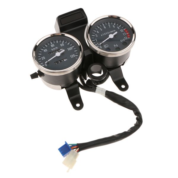 

мотоцикл led тахометр км / ч спидометр одометр gauge для suzuki gn125