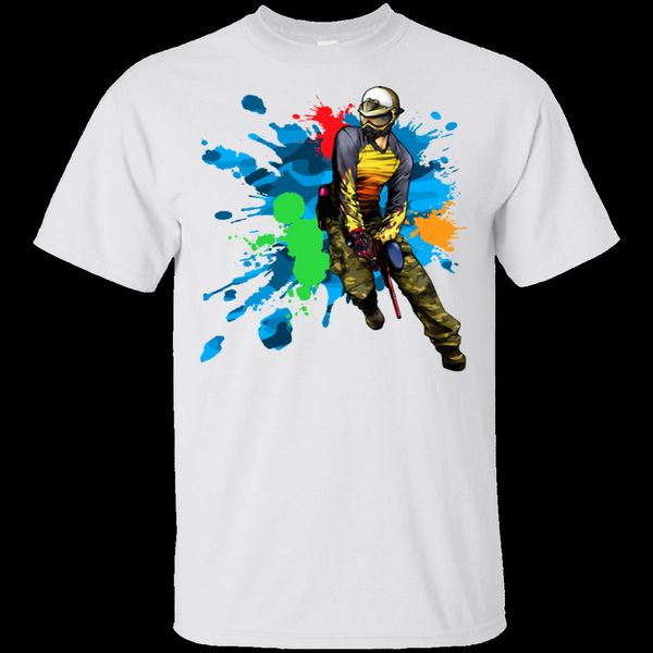 

ultra cotton graphic tees - paintball summer o neck tee shirt